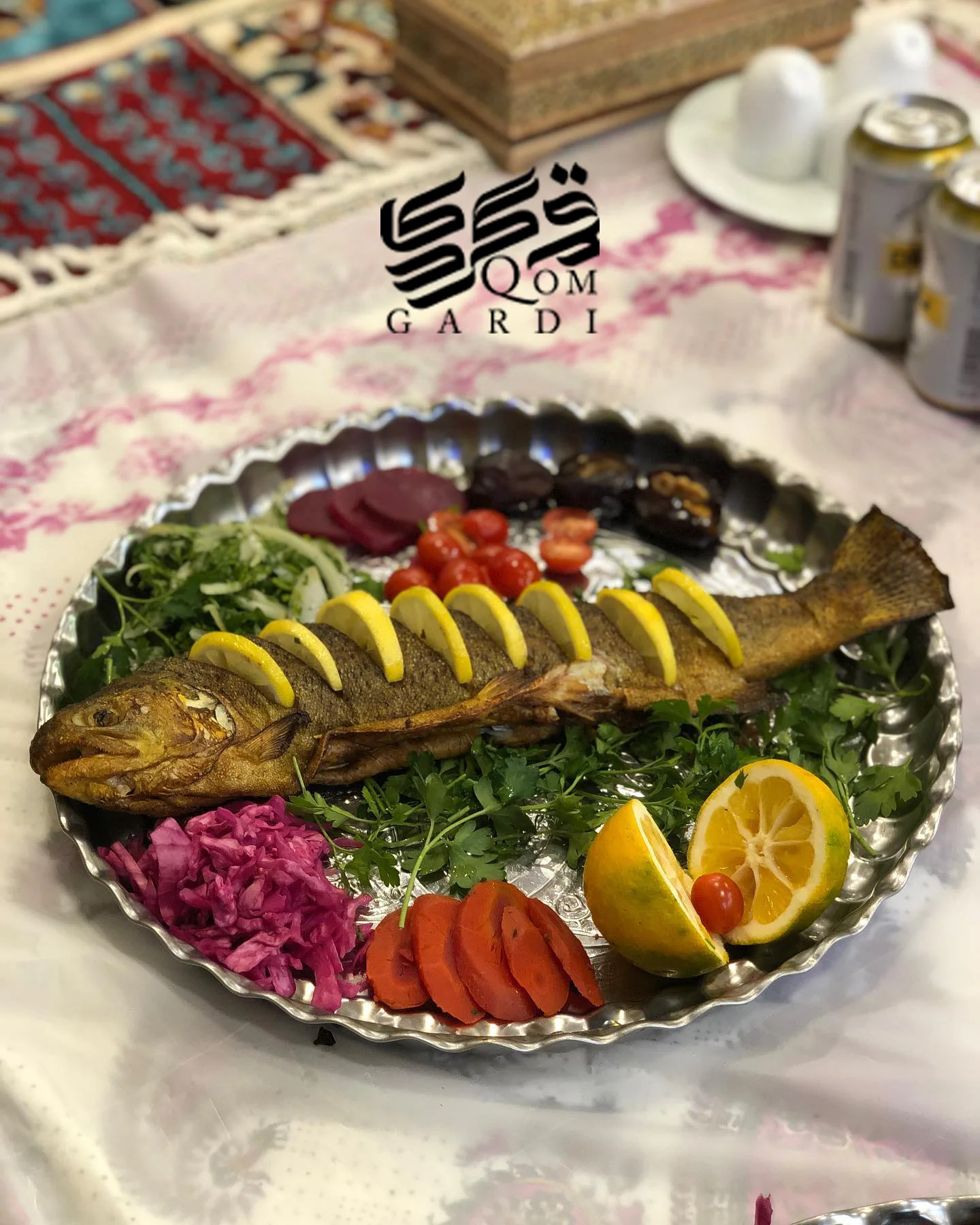 ماهی قزل آلا لذیذ رستوران سنتی باغ صبا